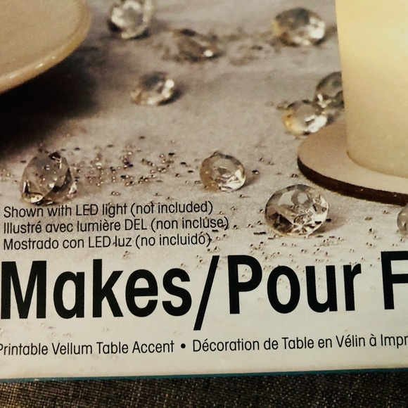 NWT Printable vellum table accent - Picture 3 of 8